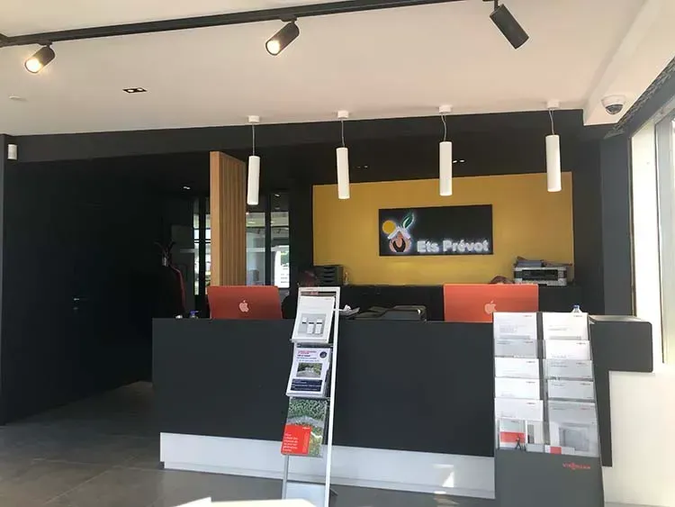 Accueil showroom ETS Prévot à Landrewebp